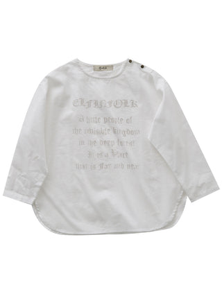 White Gothic Letter Shirts