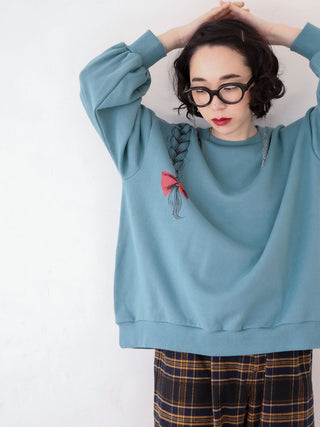 Green Pigtails Sweatshirt