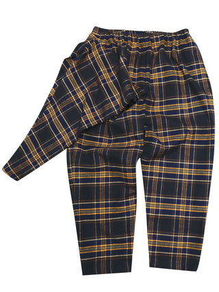 Black Tartan One Shoulder Pants