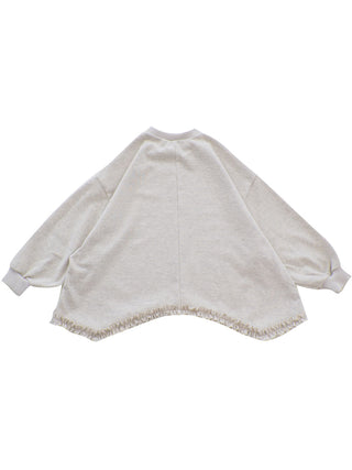 White Wide Frill Top