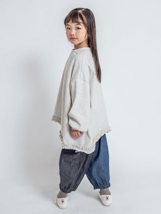 White Wide Frill Top