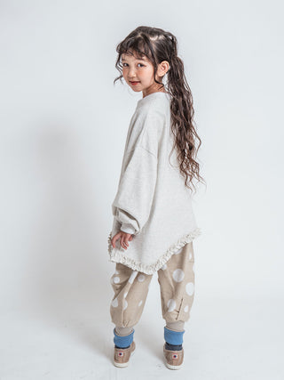 White Wide Frill Top