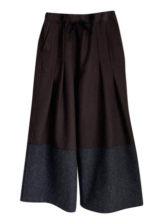 Brown Two Tack Wide Pants