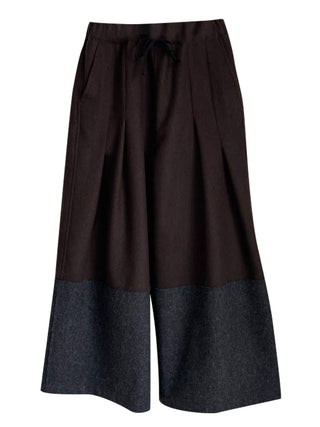 Brown Two Tack Wide Pants