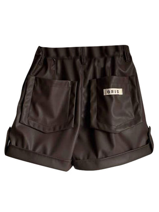 Fake Leather Shorts