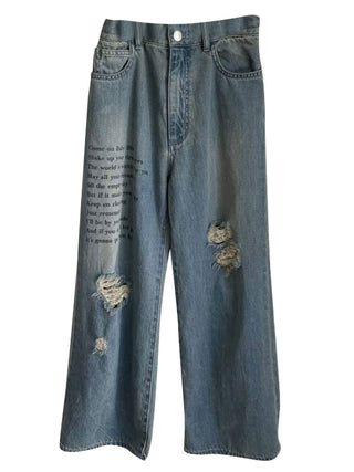 Damage Denim Light Blue