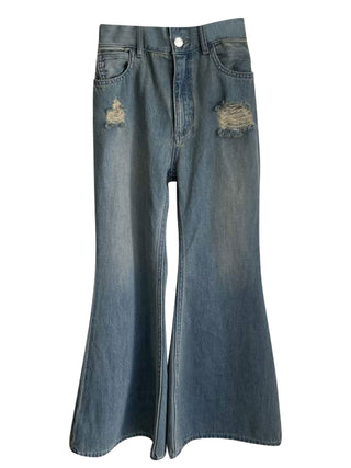 Light Blue Flare Denim Pants
