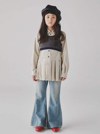 Light Blue Flare Denim Pants