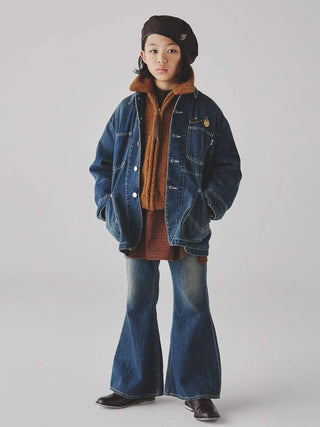 Blue Flare Denim Pants