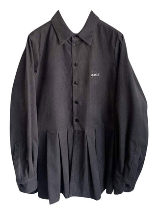 Charcoal Hem Pleater Shirt
