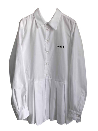 White Hem Pleater Shirt