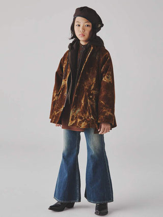 Brown Shaggy Wide Zip Fody