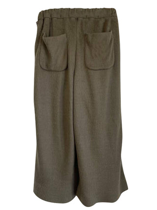 Khaki Shaggy Twotack Wide Pants