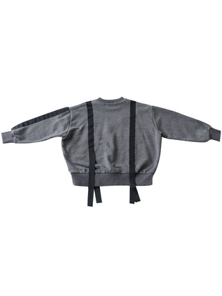 Charcoal Crossline Top