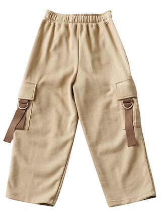 Beige Utility Pocket Pants