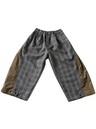 Charcoal Plaid Patch Pants