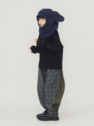 Charcoal Plaid Patch Pants