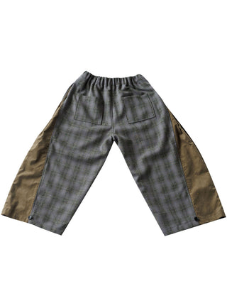 Charcoal Plaid Patch Pants
