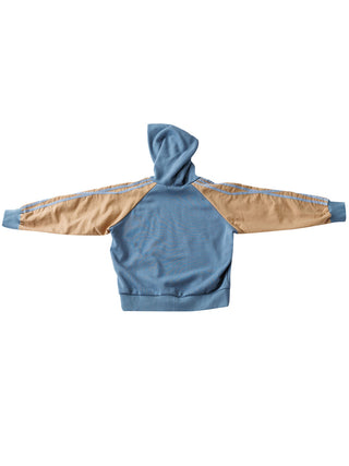 Blue Beige Hoodie