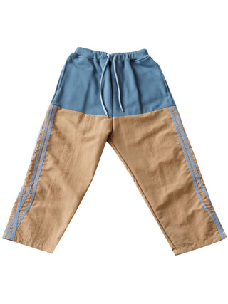 Blue Tan Panel Pants