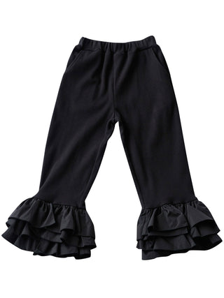 Black Ruffle Pants