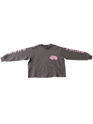 Grey Graphic Sleeve T-Shirt