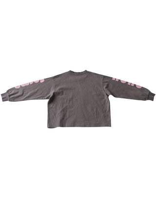 Grey Graphic Sleeve T-Shirt