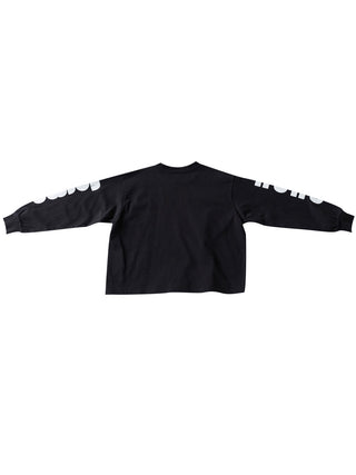 Black Graphic Sleeve T-Shirt