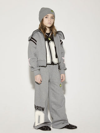 Grigio Scuro Cropped Zip Sweatshirt