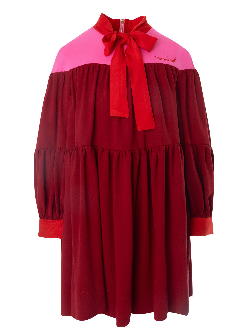 mimisol pink dress Mimisol Pink Bow Print Dress