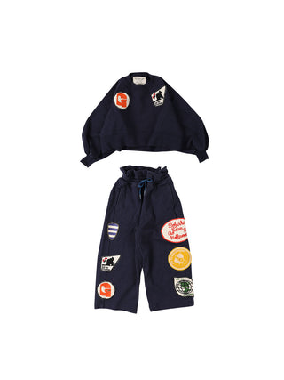 PREORDER: Navy Pile Wide Sweatshirt