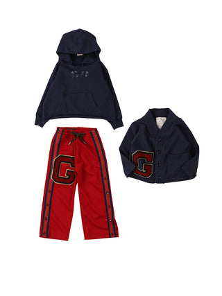 PREORDER: Navy Pile Letter Cardigan