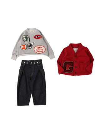 PREORDER: Red Pile Letter Cardigan