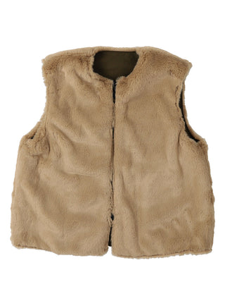 PREORDER: Reversible Taffeta Fur Vest