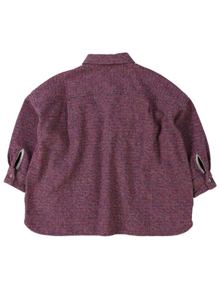 PREORDER: Pink Tweed Cotton Melange Shirt