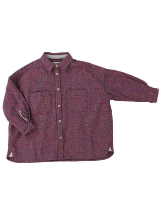 PREORDER: Pink Tweed Cotton Melange Shirt