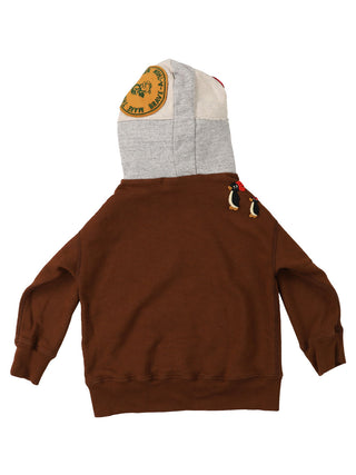 PREORDER: Brown Pile Pennie Patch Parka Hoodie