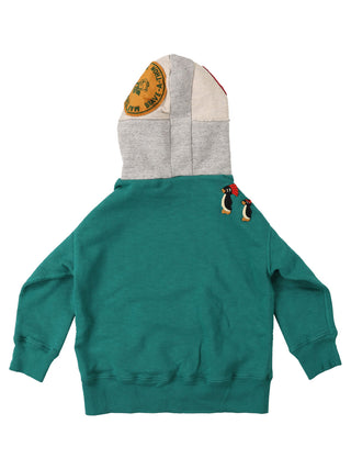 PREORDER: Green Pile Pennie Patch Parka Hoodie