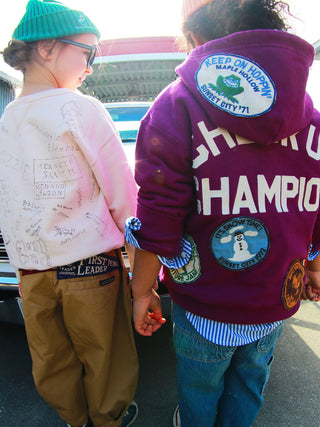 PREORDER: Purple Pile Patch Hoodie Jacket