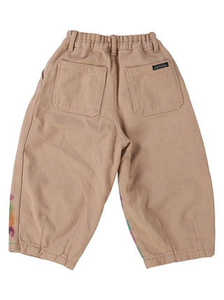 PREORDER: Beige Wool-back Twill Colorful Ballooned Pants