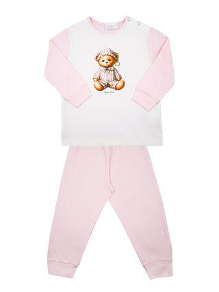 Vintage Bear Pink Pajama Set