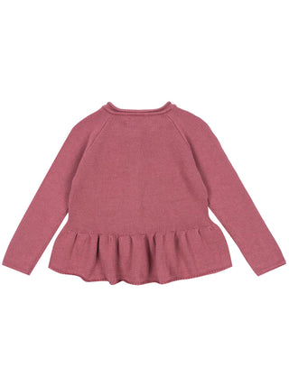 Deco Rose Cabby Frill Cardigan