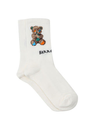 Off White Teddy Socks