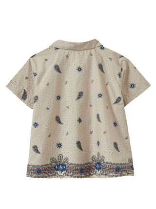 PREORDER: Mauve Paisley Shirt