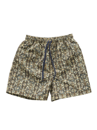Old Tile Brown Boys Surf Shorts
