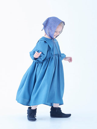 Vintage Tafetta Blue Dress