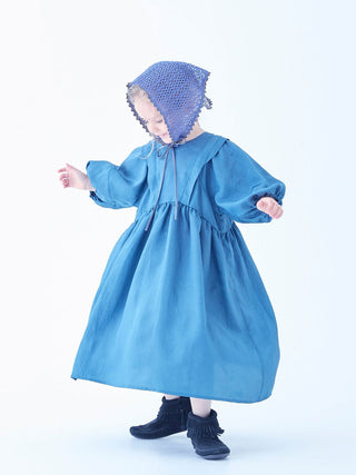 Vintage Tafetta Blue Dress