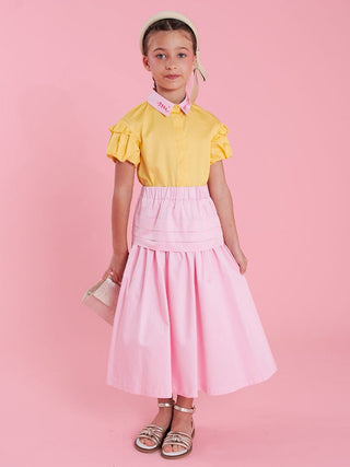 Puff Sleeve Yellow Blouse