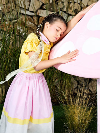 Puff Sleeve Yellow Blouse