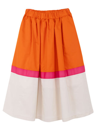 Color Block Maxi Skirt